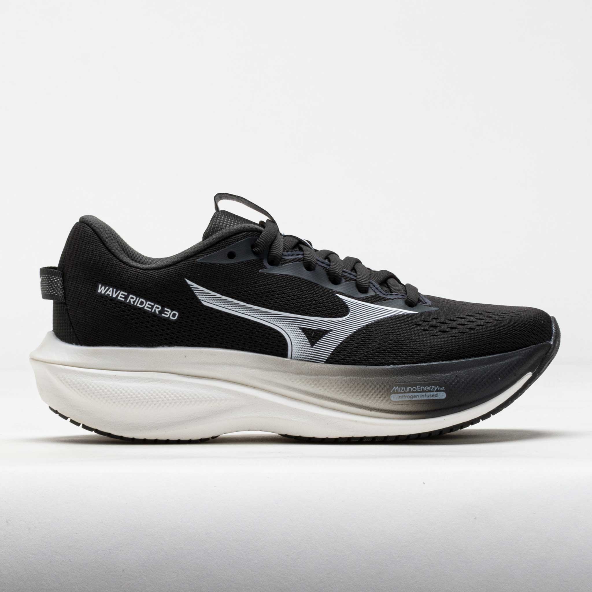 Mizuno Wave Rider 30 Women's Running Shoes Black Sand/White
