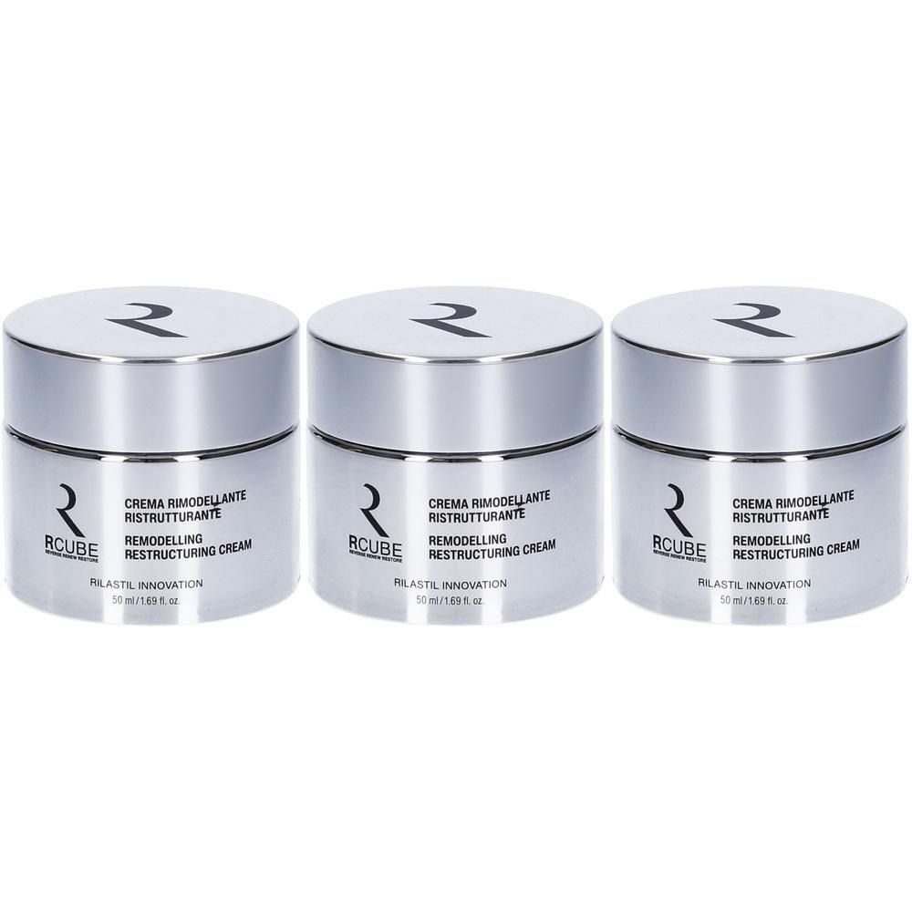 Rilastil RCube Crema Viso Rimodellante Ristrutturante 3x50 ml