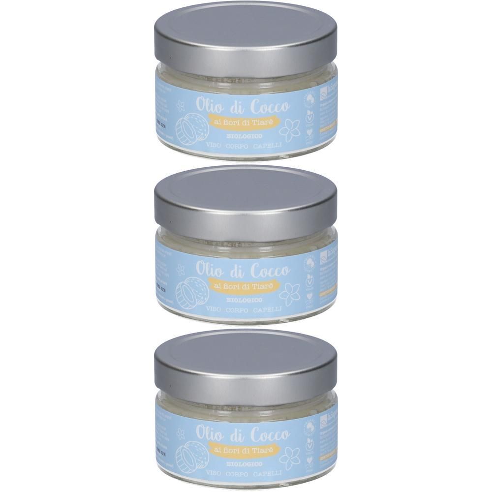 La Saponaria Olio di Cocco ai Fiori Tiarè BIO 3x150 ml