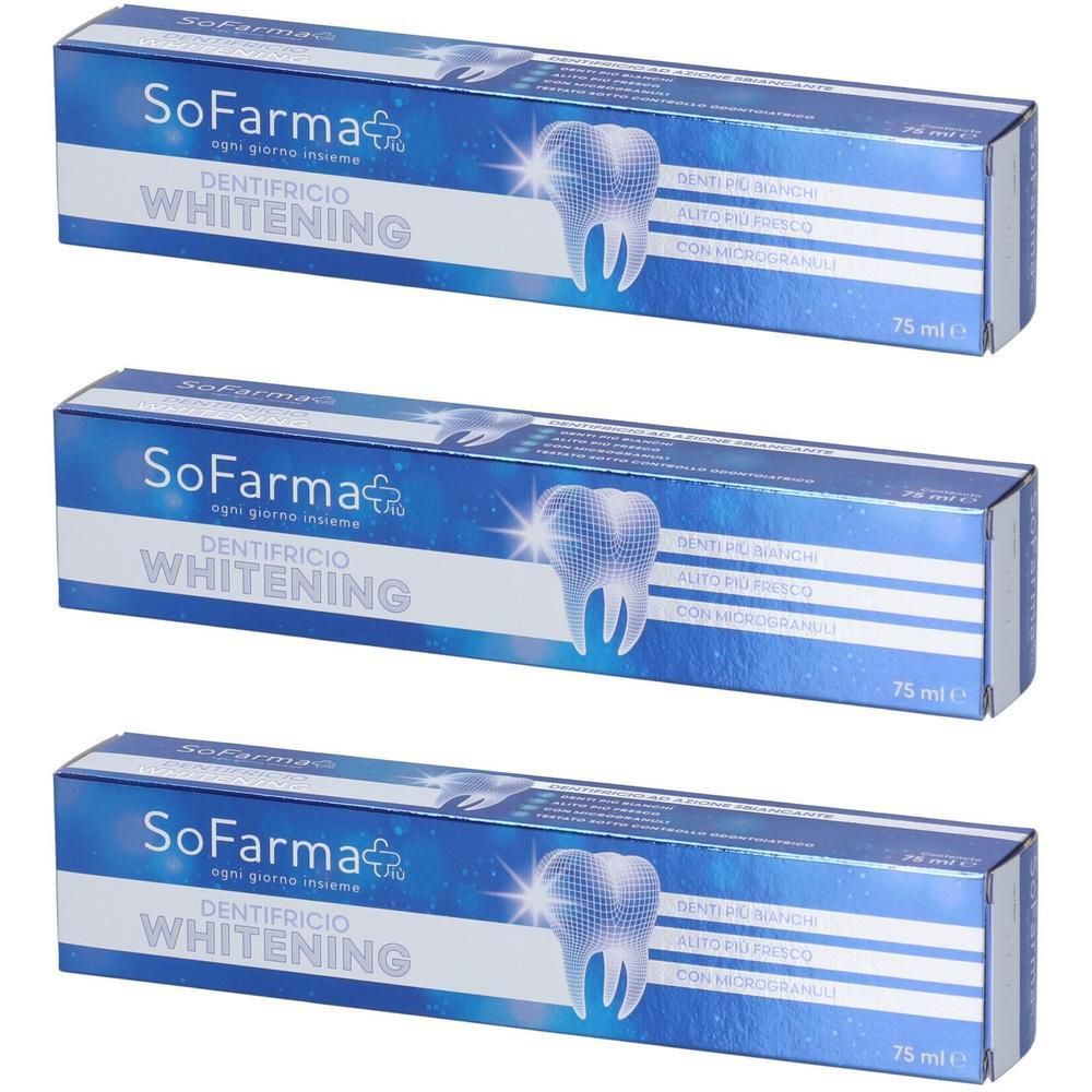 Sofarmapiu' Dentifricio Whitening 3x75 ml