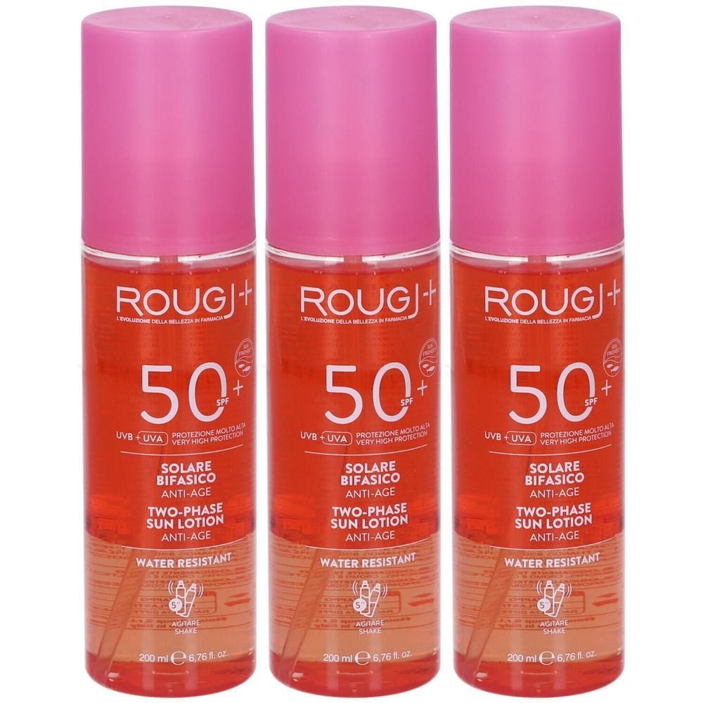 Rougj Solare Bifasico SPF50 Anti-age 3x200 ml