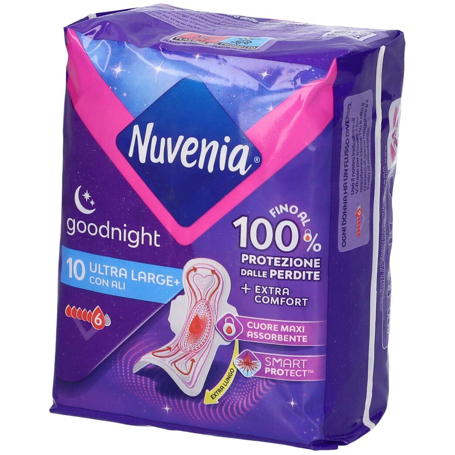 Nuvenia Goodnight Assorbenti Ultra Notte con Ali 4x10 pz