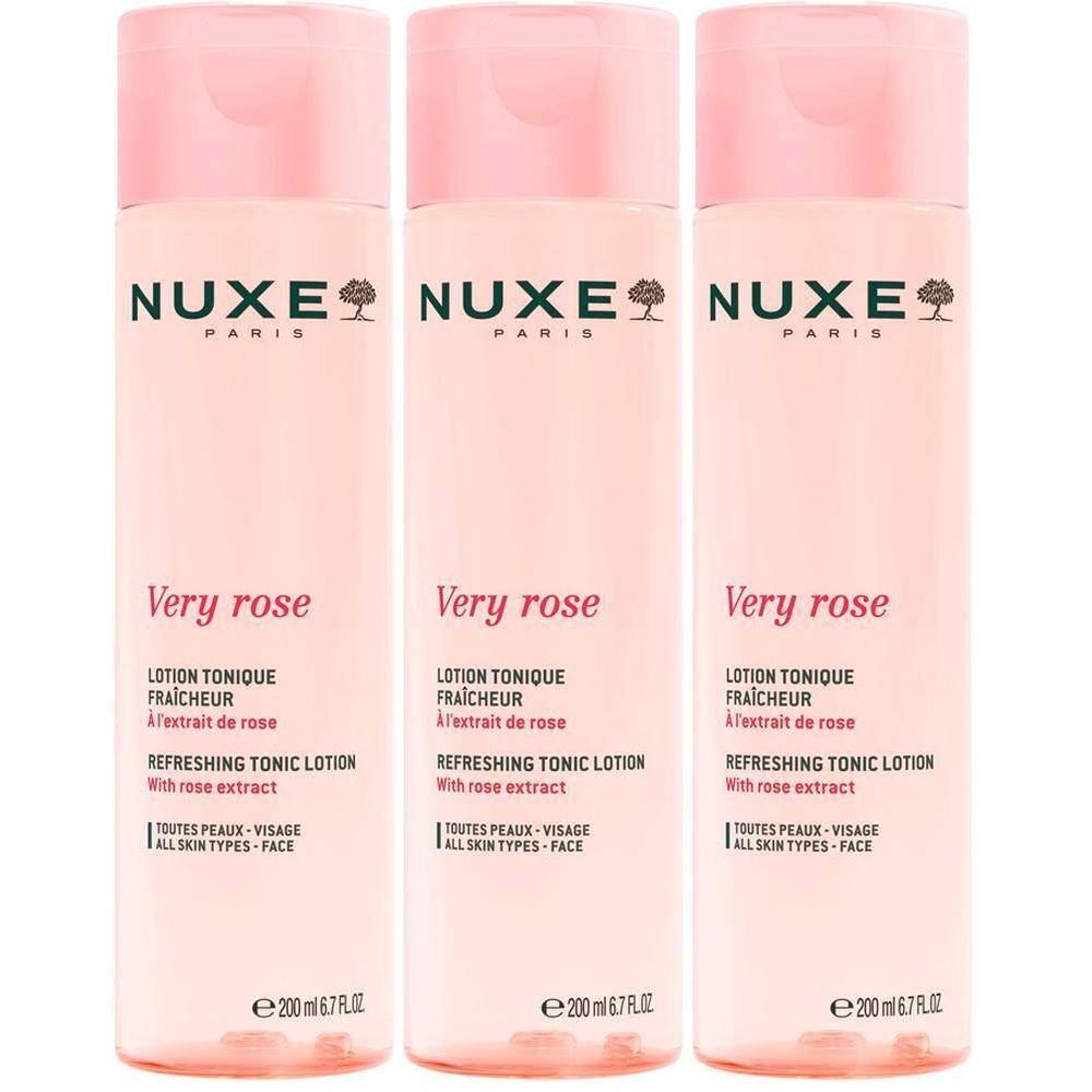 Nuxe Very Rose Tonico Rinfrescante 3x200 ml