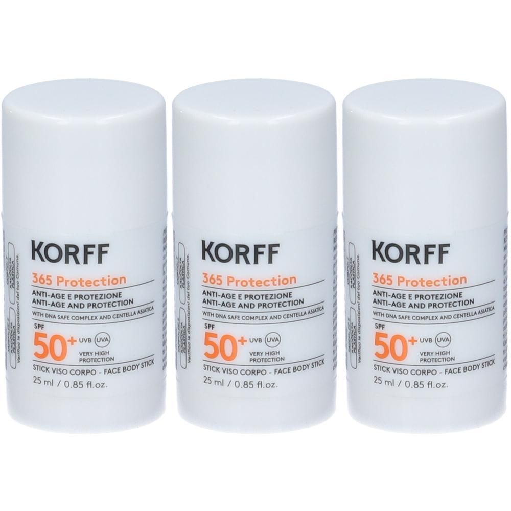 KORFF 365 Stick Viso Corpo SPF50+ 3x25 ml