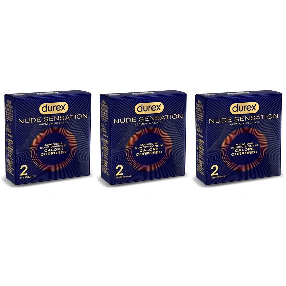 Durex Nude Sensation, preservativi in Nitrile, senza lattice di gomma