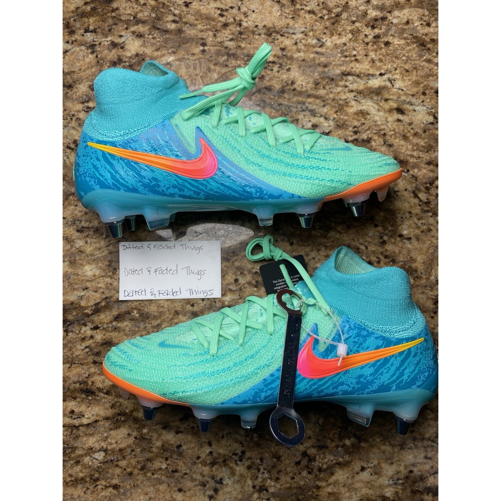 Nike Shoes | *New Men Size 6.5 Nike Phantom Luna 2 Ii Elite Lv8 Sg Pro Pe Soccer Futbol Cleat | Color: Blue | Size: 6.5