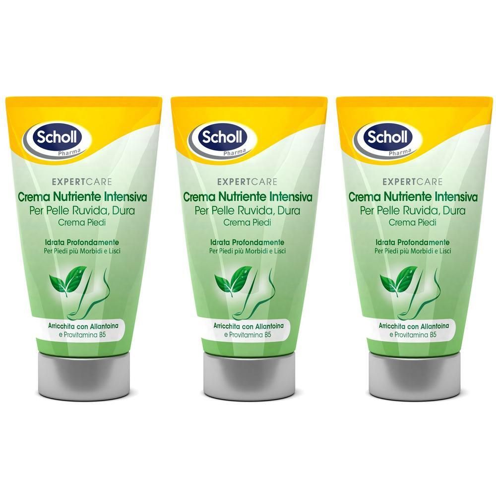 Scholl Expertcare Crema Nutriente Intensiva Piedi 3x150 ml