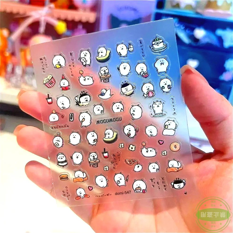 Beliebte Nagelaufkleber 3D Geprägte Niedliche Kleine Bären Nagelaufkleber oder zum Aufkleben auf dem Handy Image