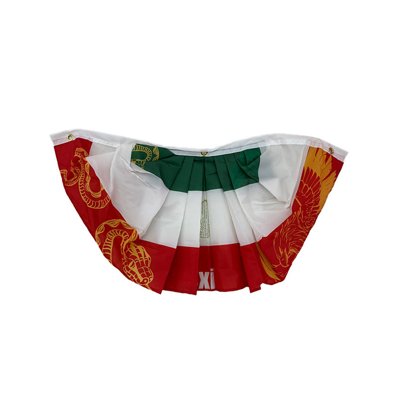 2026 North America Soccer Tournament Pleated Fan Bunting Flag, 1.53 ft Half Round Bunting Banner, Sports Match Decoration for Outdoor