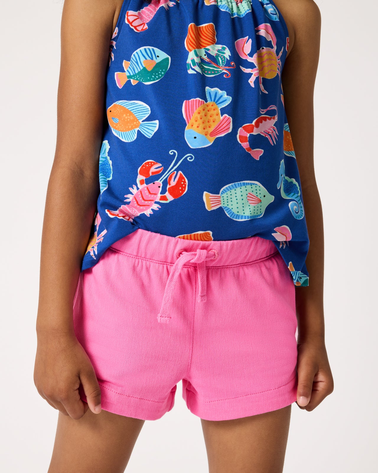 Pink Spark Denim Shorts - 12-18 months