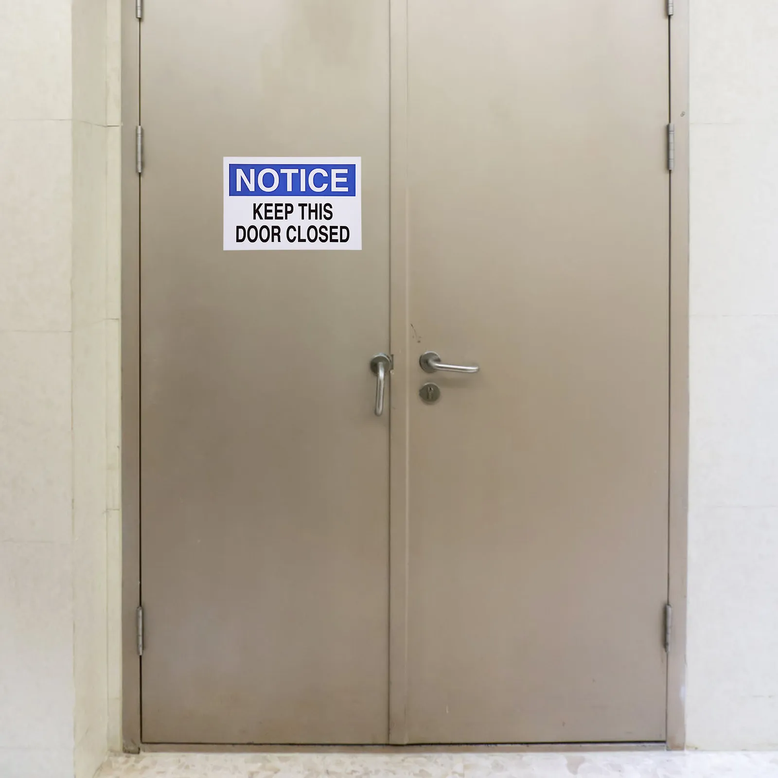 Warnschilder „Geschlossen“ aus Metall – Hinweisschild für Tür, Theke, Geschäft – Sicherheitsanzeige „Tür geschlossen halten“ – Warnschild Image