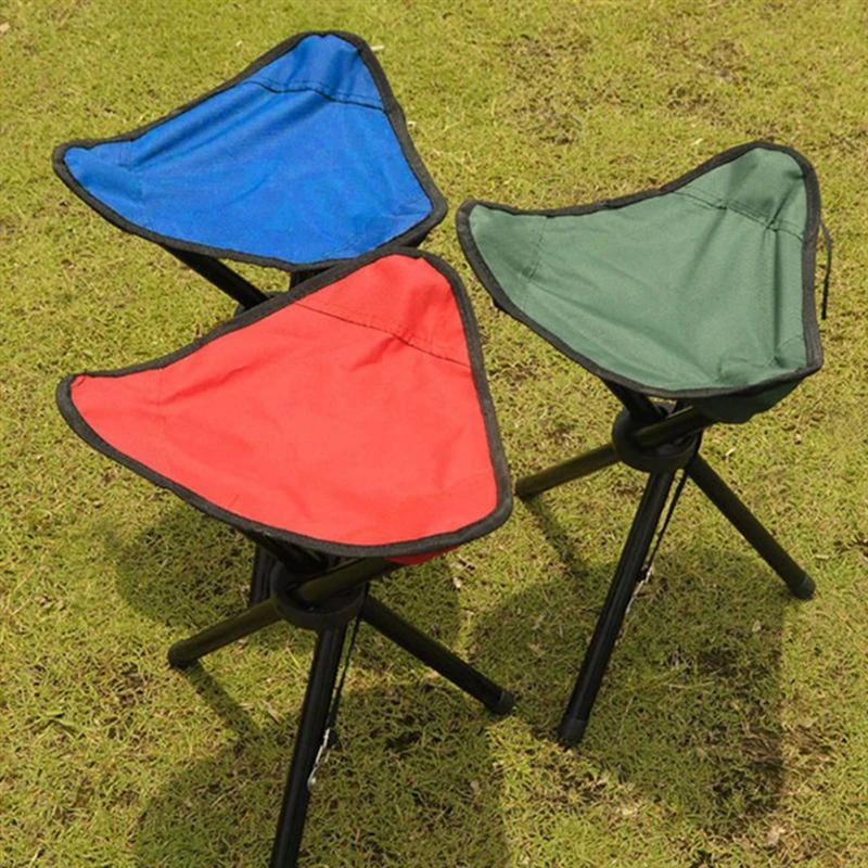 Kleiner klappbarer dreieckiger Outdoor-Hocker, Angelstühle, Camping-Multifunktionsbänke, faltbare Hocker, Haushalts- und Parkstühle für den täglichen Gebrauch Image