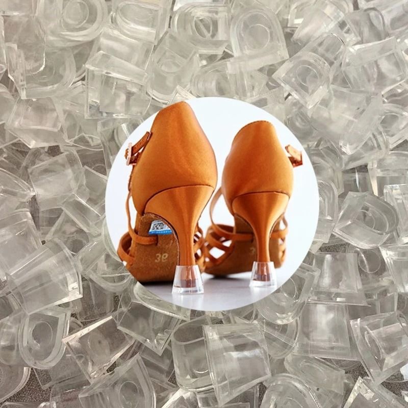 Silicone High Heel Protectors Anti Slip Stiletto Heel Caps For Wedding And Dance Shoes transparent S 20pcs