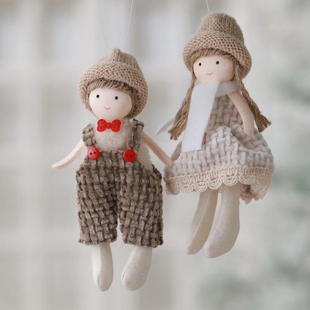 Cute Plush Angel Doll Christmas Tree Hanging Ornament Set 10