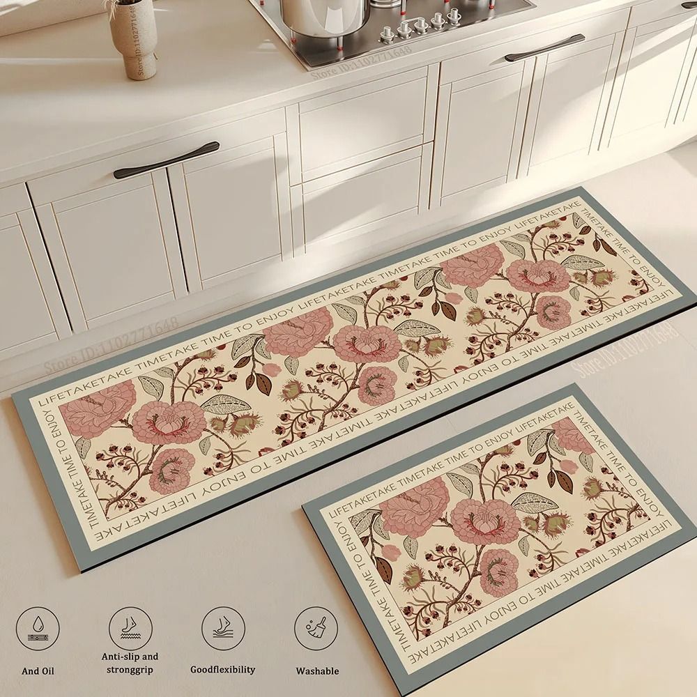 Premium Anti Fatigue Kitchen Floor Mat Non Slip Washable Soft Long Carpet For Living Room & Entrance 11 40 X 60 Cm And 40 X 120 Cm
