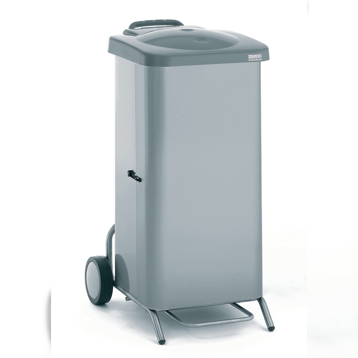 Tournus Müllsackhalter mit Edelstahlverkleidung. Auf Rollen. Für 100 Liter Säcke. Abmessungen B x T x H : 450 x 535 x 900 mm Image