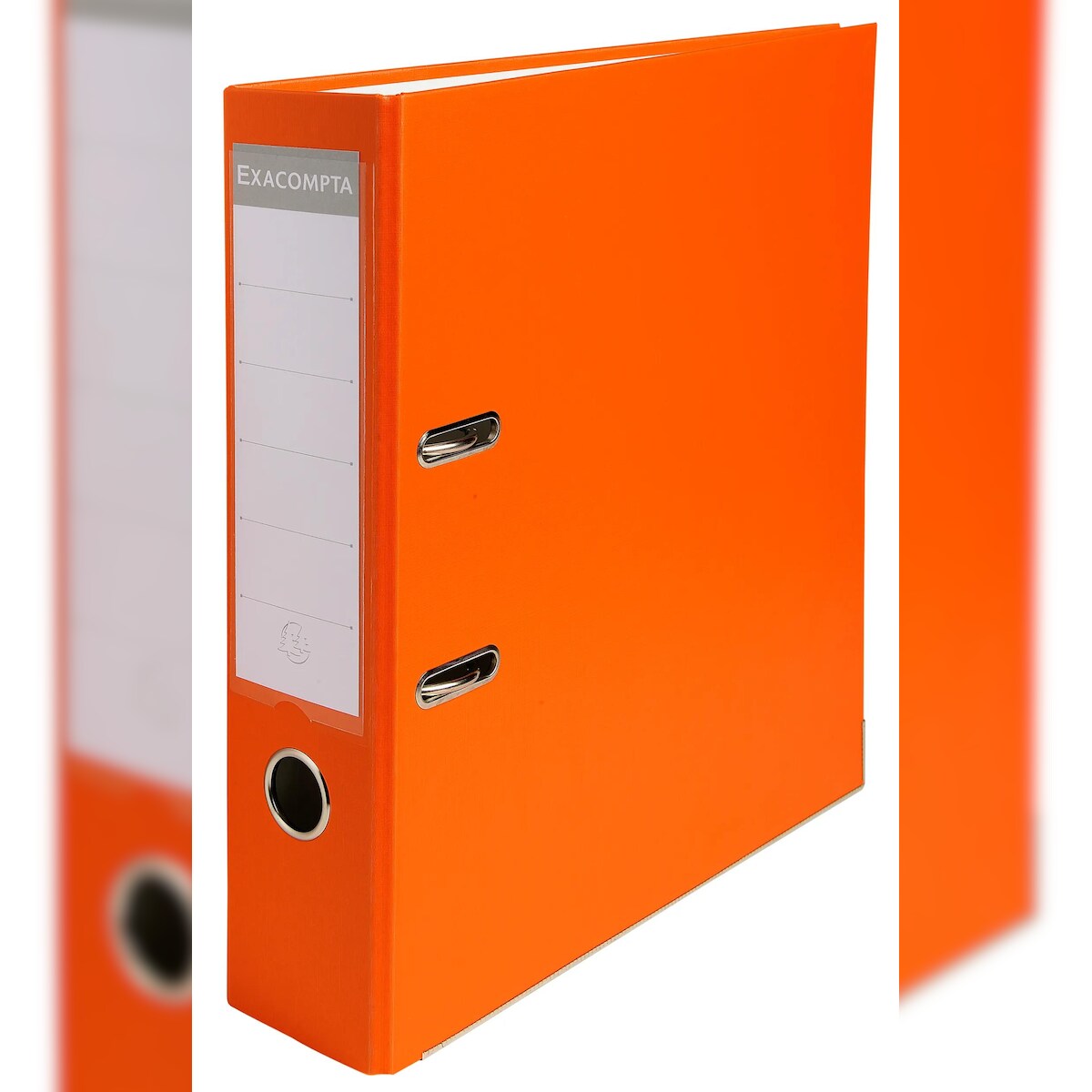 Exacompta 918414B 20x Ordner aus PP mit 2 Ringen, Rücken 80mm, 32x29cm für DIN A4+ - Orange Image
