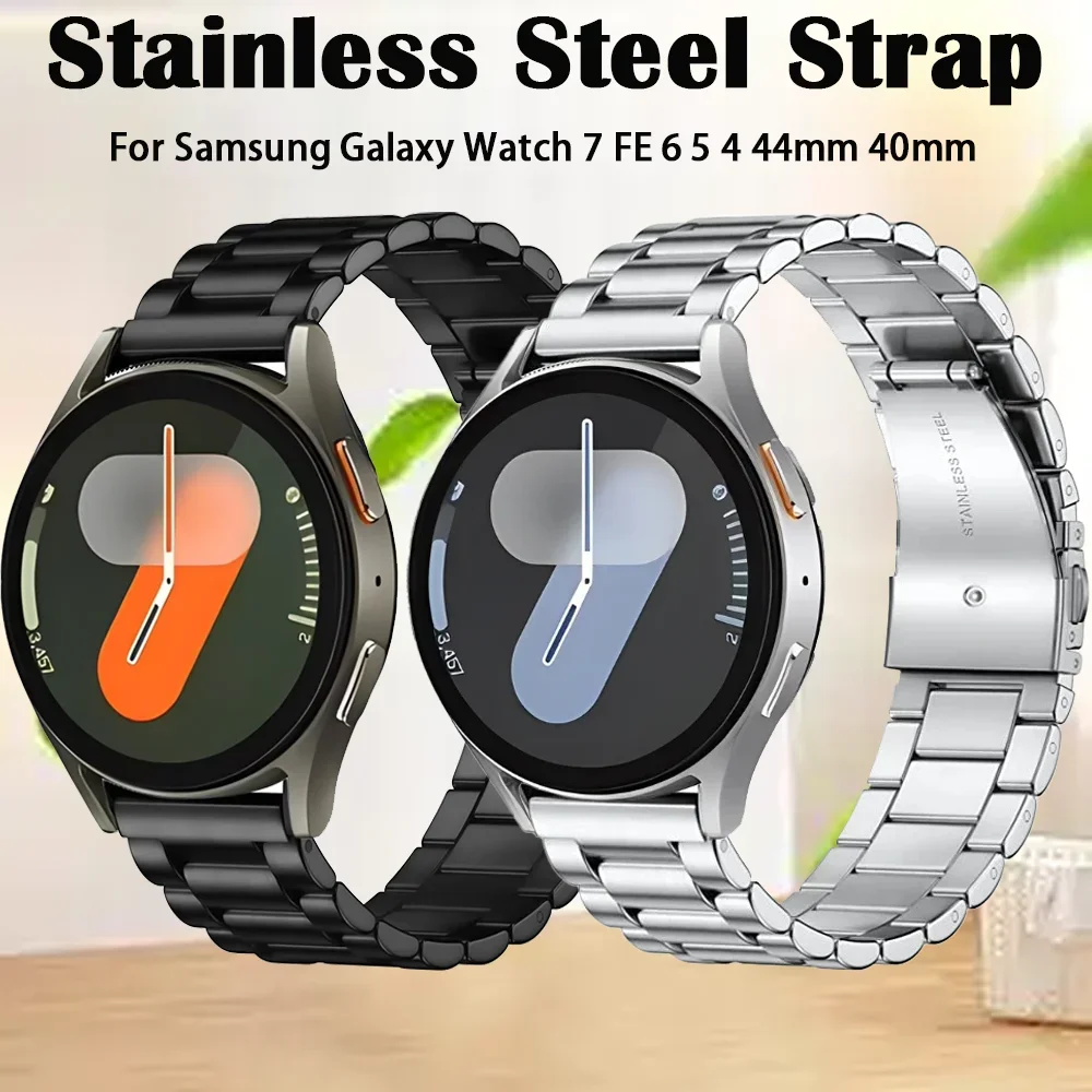 Metallarmband für Samsung Galaxy Watch 7 FE 6 5 4 44mm 40mm Edelstahl-Armband Galaxy Watch 6 4 Classic 5 Pro 47mm 46mm Image
