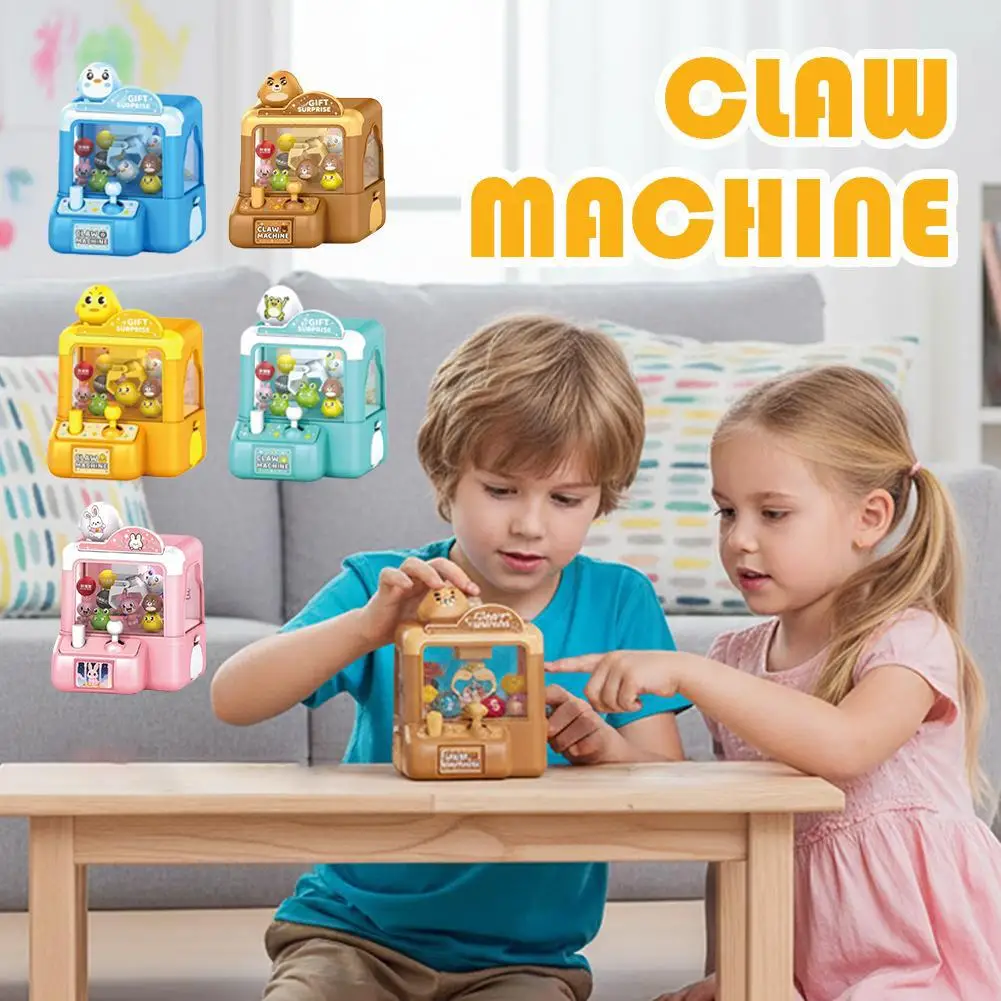 Verbesserte DIY Automatische Puppenmaschine für Kinder, Münzbetriebenes Spielgerät, Mini-Greifautomat für Spielzeug, Musikpuppe als Weihnachtsgeschenk Image