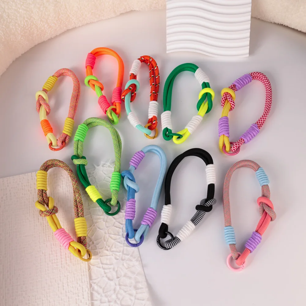 Kurzes Handy-Lanyard, universelles, farbenfrohes Handgelenkband für Handyhüllen, multifunktionales Anti-Verlust-Seil Image