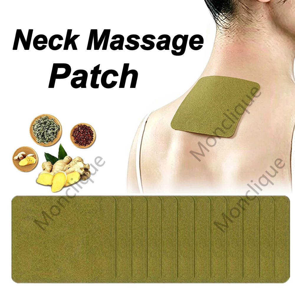 10/60 Stück Hautfreundliche Kräuterpflaster für den Nacken, selbstwärmende Einweg-Komfortkissen, sanfte Pflege, Rückenmassagegerät Image