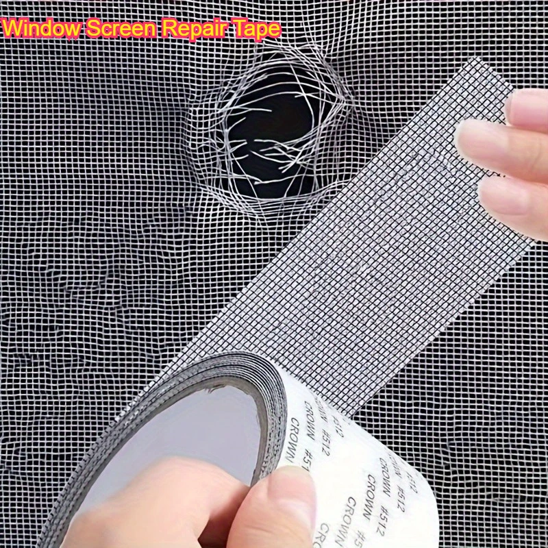 Fenster-Fliegengitter-Reparaturband, Wasserdichtes Anti-Mücken-Fliegengitter-Reparatursticker, Selbstklebendes Netzband zur Reparatur von Fenster-Fliegengitterlöchern
