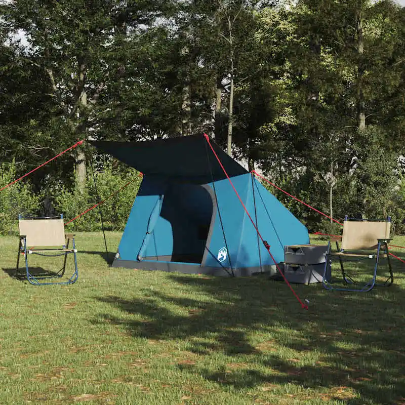 Campingzelt mit Dach und Stauraum – Wetterfestes Taftzelt für Sommercamping in Gärten oder am Wasser Image