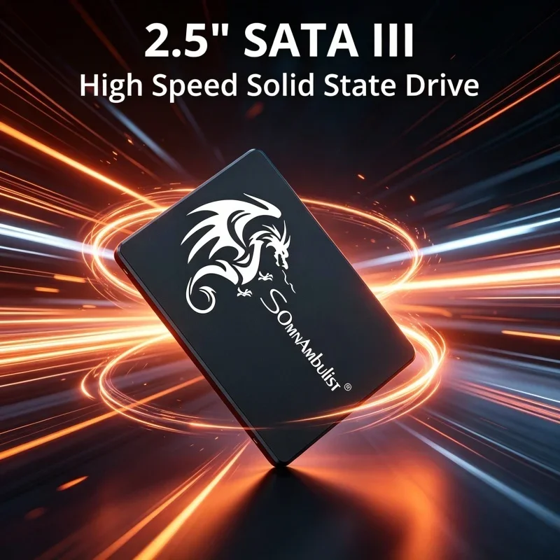 Robuster SomnAmbulist Interner 2,5 Zoll SATA3 SSD 120GB~2TB Solid State Drive für PC und Notebook Image