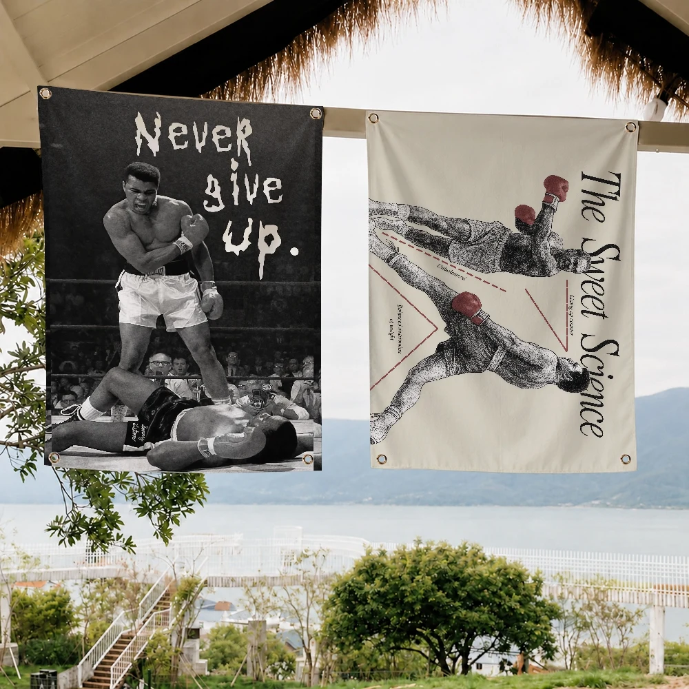 M-Muhammad A-Ali Boxchampion-Flagge, Dekoration für Outdoor-Picknick, Party, Kunst, zum Aufhängen, für Zuhause, Camping, Party, Banner Image