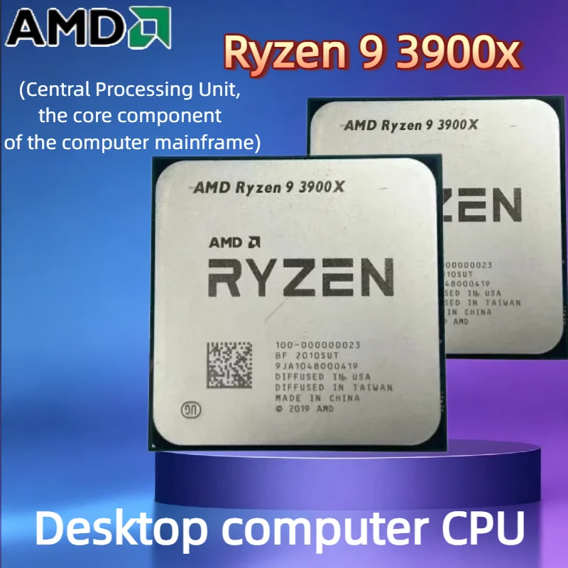 AMD CPU Ryzen 9 R9 3900X 12-Kern 24-Thread Prozessor 3,8GHz Sonderangebot Image