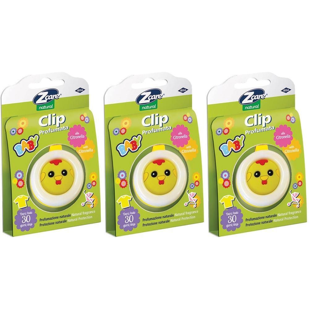 Z Care Natural Baby Clip Citronella Antizanzare 3x1 St