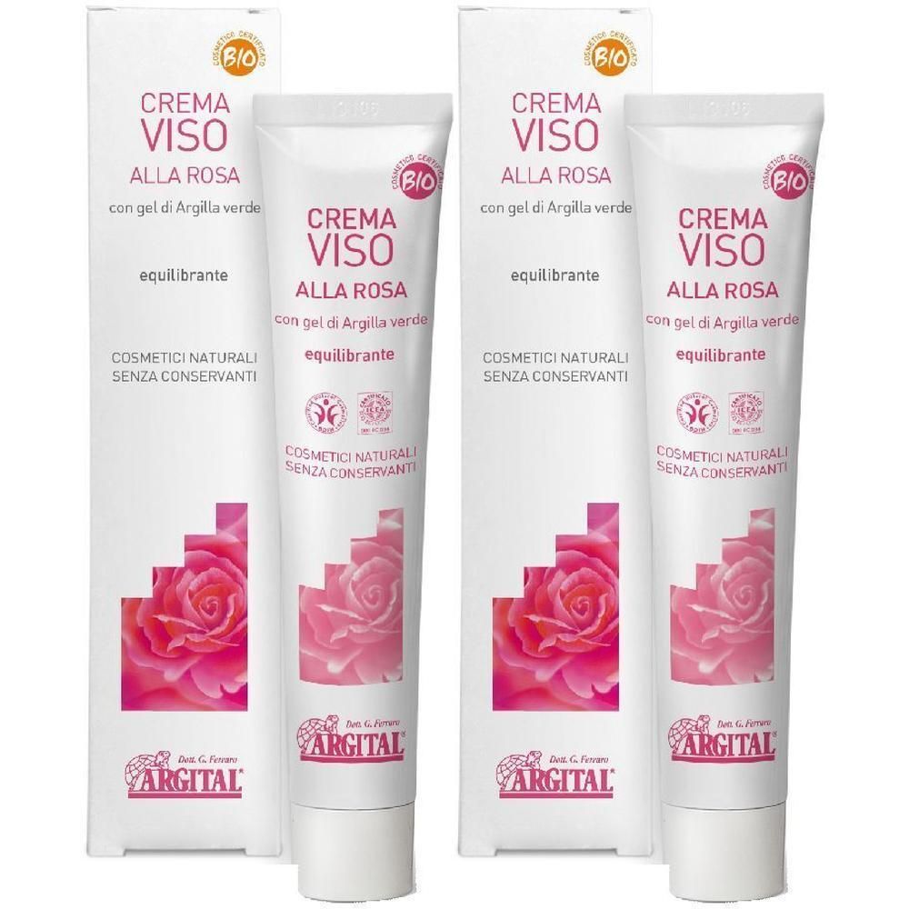 Argital Crema Viso Alla Rosa 2x50 ml