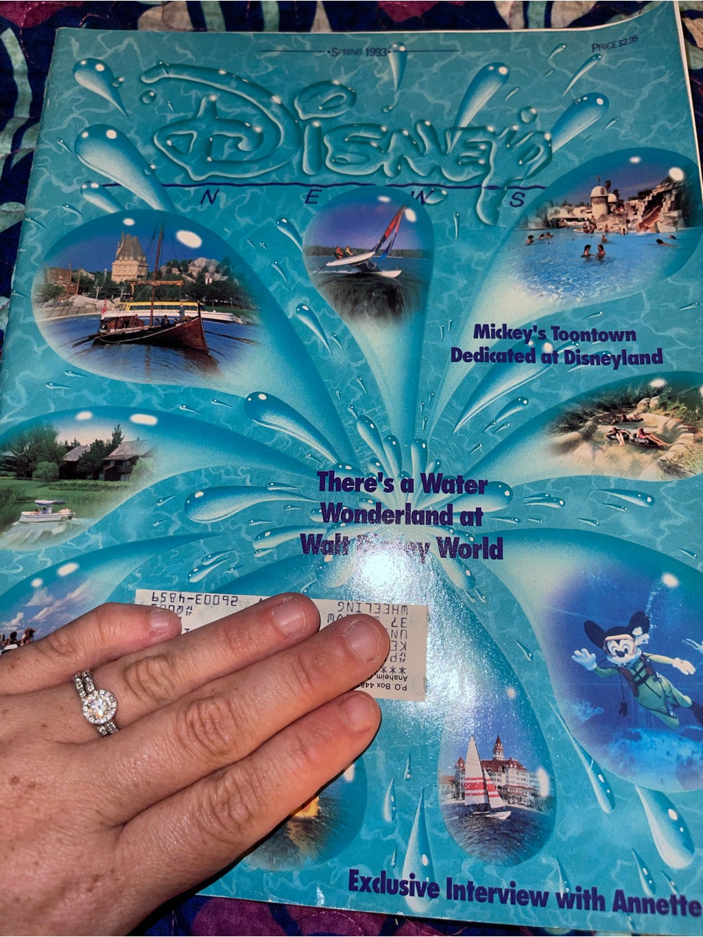Disney Other | Vintage Spring 1993- Disney Magazine Toontown Disneyland | Color: Blue | Size: Os