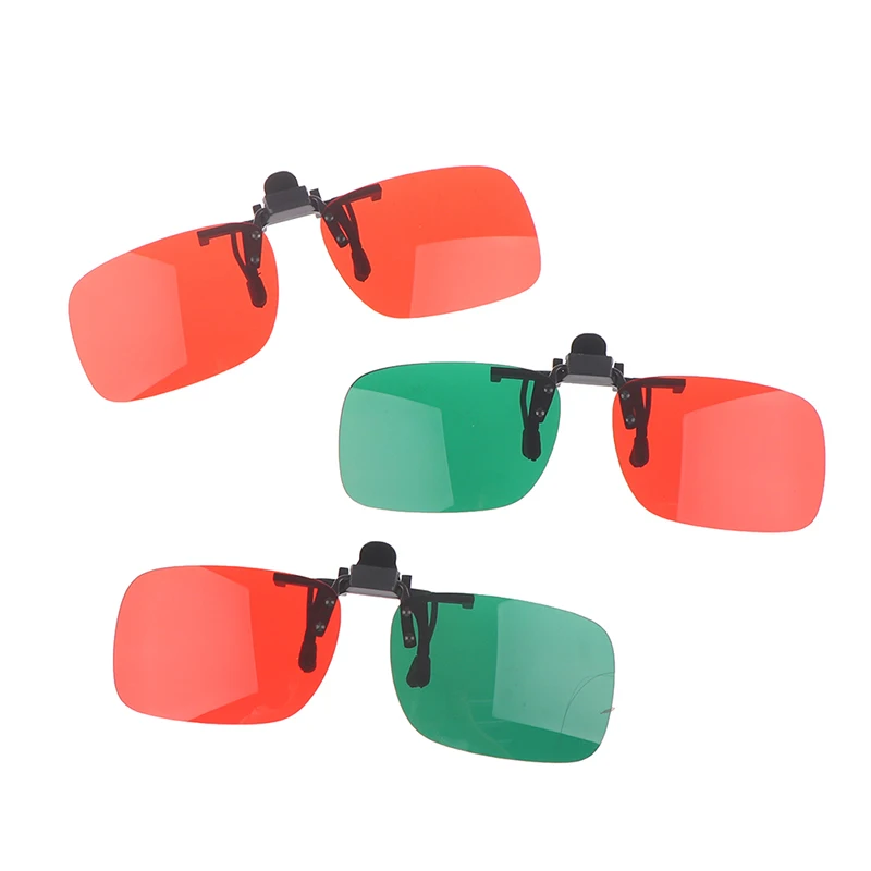 1X faltbare Clip-Brille für Kinder zur Korrektur von Amblyopie, Rot-Grün-Farbe, Squint Blind Image