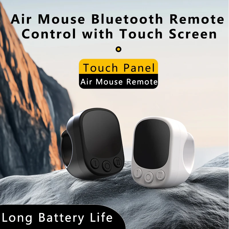 Mausring-Fernbedienung mit Touchpad, intelligentes automatisches Bildschirm-Clicker-Gerät, kontinuierlicher Clicker, Scrolling-Ring-Fernbedienung S Image