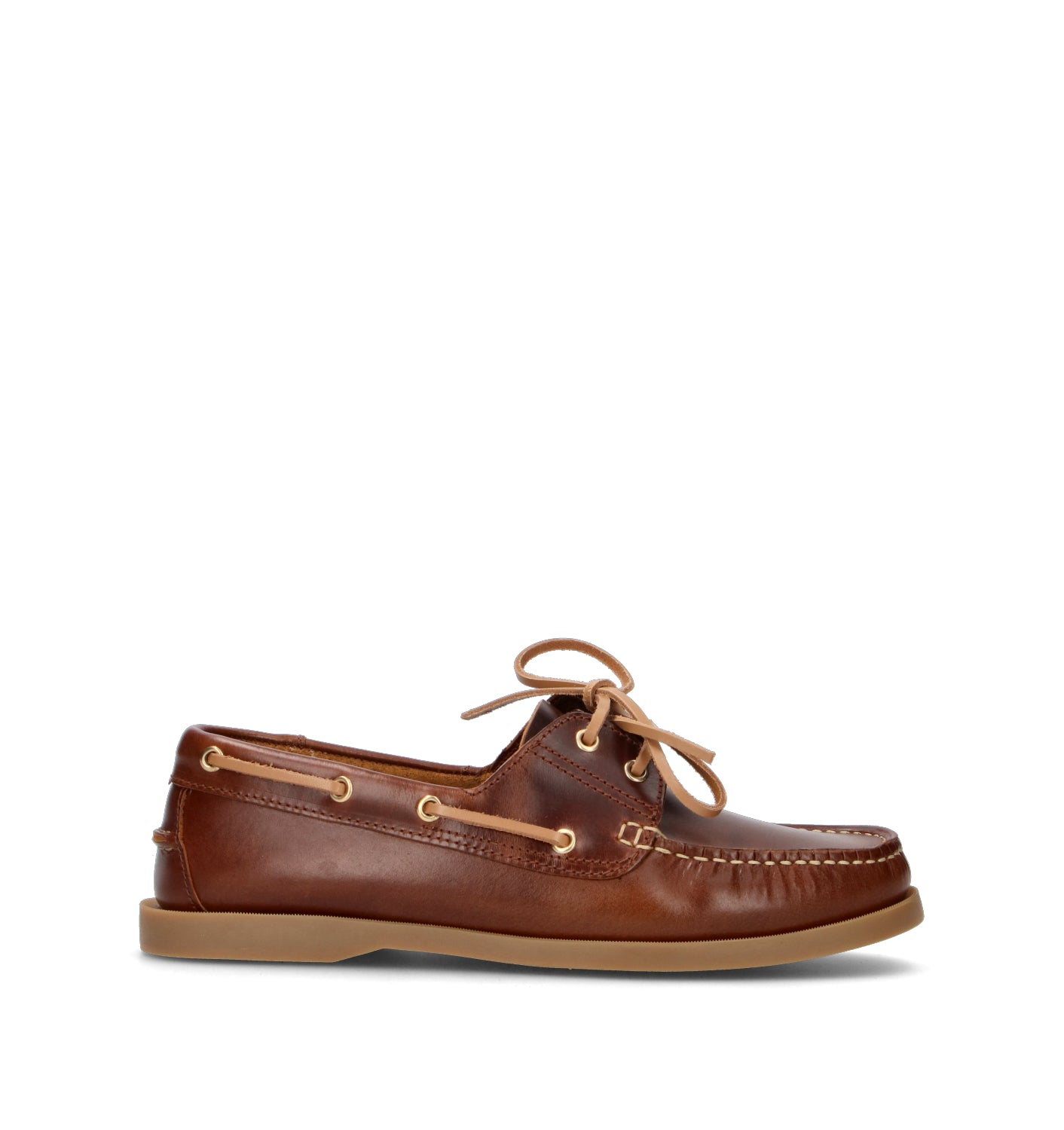 GRAFIA Scarpa barca donna tabacco in pelle