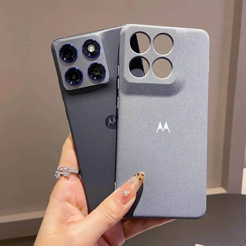 Einfarbige, Sandähnliche, Dünne, Schlanke Handyhülle für MOTO Edge 70 60 50 Fusion Pro Ultra Neo G67/57 Power TPU Kameraschutz-Cover Image