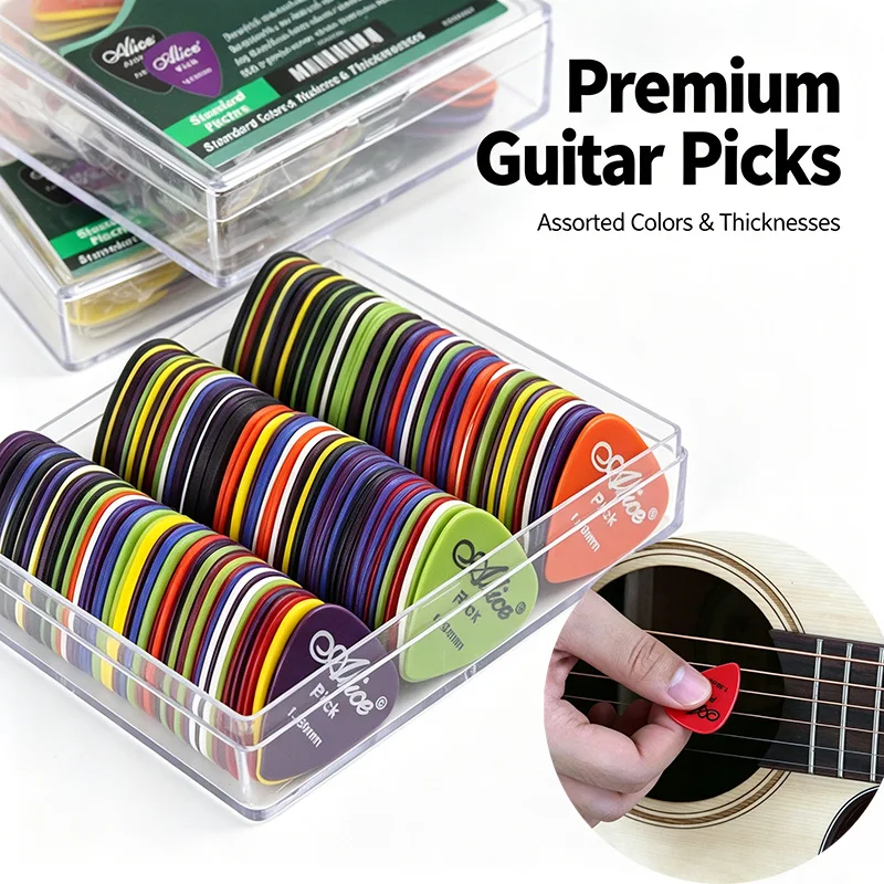 6/12/20/24 Stück Plektren für E-Gitarre, Mix aus verschiedenen Plektren, Soach Pick 0.71, Gitarrenplektren, Spitze 1.0mm JTBP02 Image