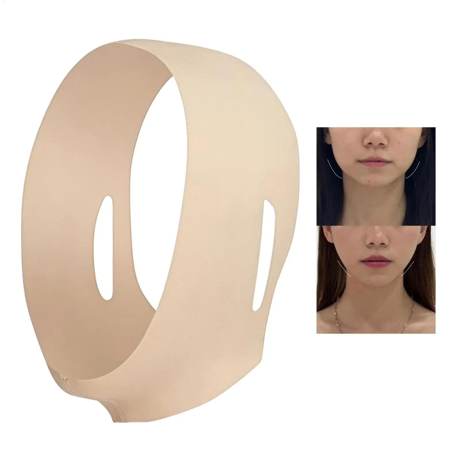 V-Face Bandage für Frauen: Lifting und Straffung für Gesicht und Kinn, Halsstraffungsband zur Kieferlinien-Formung für Frauen und Mädchen Image
