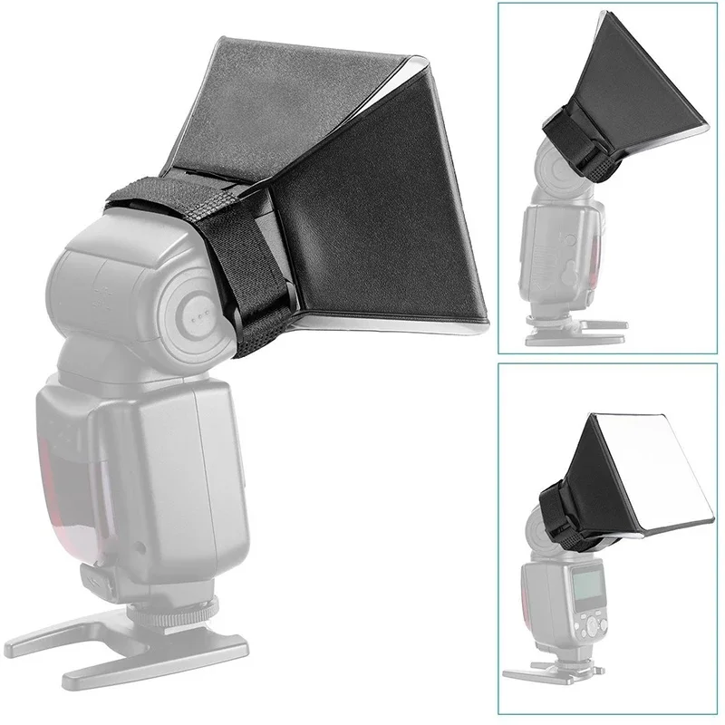 RF17 Universal Softbox Blitz Reflektor Diffusor Softbox Zubehör Silber Weiß für Canon Nikon Kamera Fotostudio Image