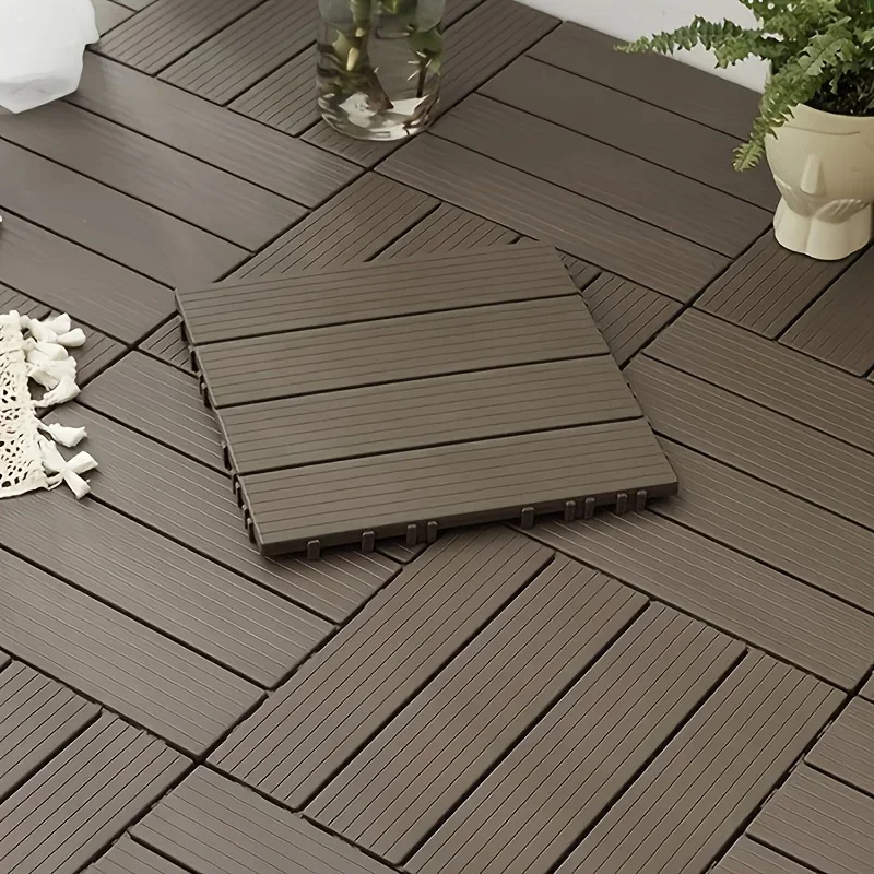 1PC Balkon Boden Geeignet für Outdoor Terrasse Balkon Garten Hof Boden Dekoration Spleißen Boden Balkon Boden Fliesen