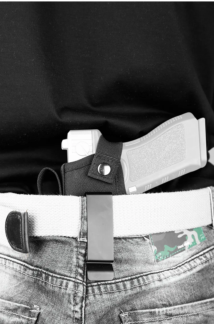 Universelle Taktische Pistolenholster für Glock 17 18 26 Verdecktes Tragen Waffentasche Alle Größen Metallclip-Taschen Glock-Etui Jagd