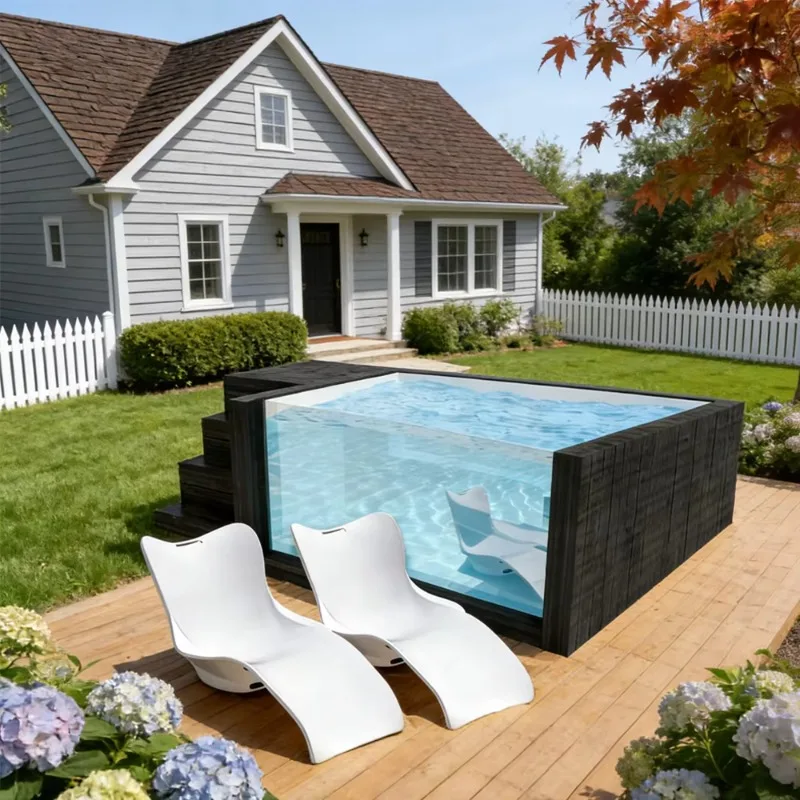 Piscine hors sol personnalisée, piscines en fibre de verre, piscine spa, piscine préfabriquée en conteneur, piscine extérieure