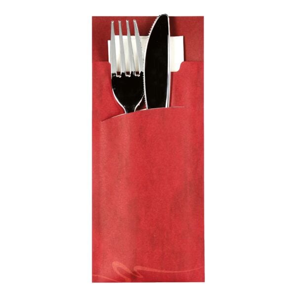 Papstar 520 Bestecktaschen rot, 8.5 cm