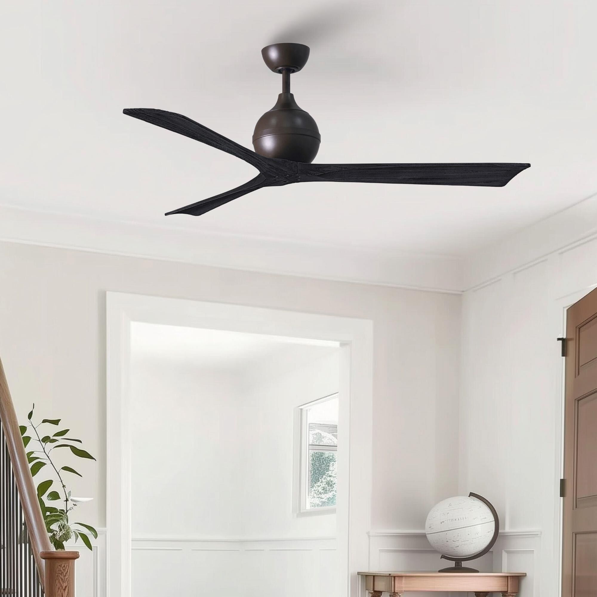 Matthews Fan Company Irene 60 Inch 3 Blade Ceiling Fan - IR3-TB-BK-60