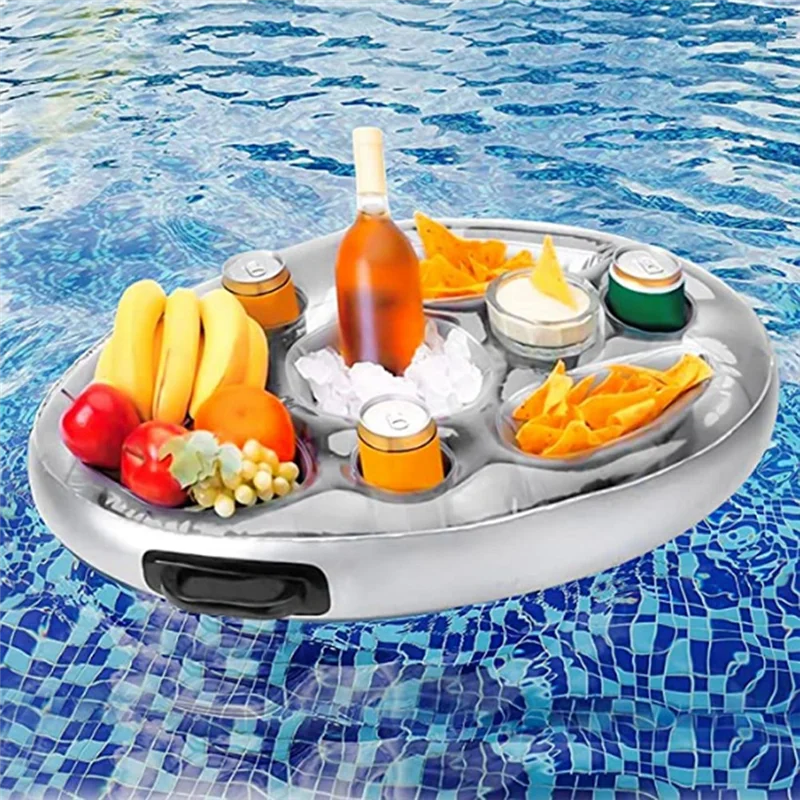 Lo-ok porte-boissons flottant pour piscine, flotteurs porte-boissons de piscine, accessoires de piscine pour adultes, flotteurs de boissons pour piscine
