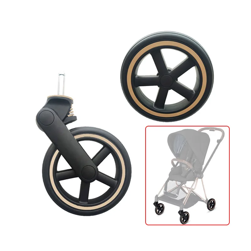 Kinderwagenrad NUR für Cybex Mios 2/3 vorne oder hinten, ein weiteres Kinderwagenrad, NICHT für andere Buggys geeignet, Ersatzteil für Kinderwagen Image