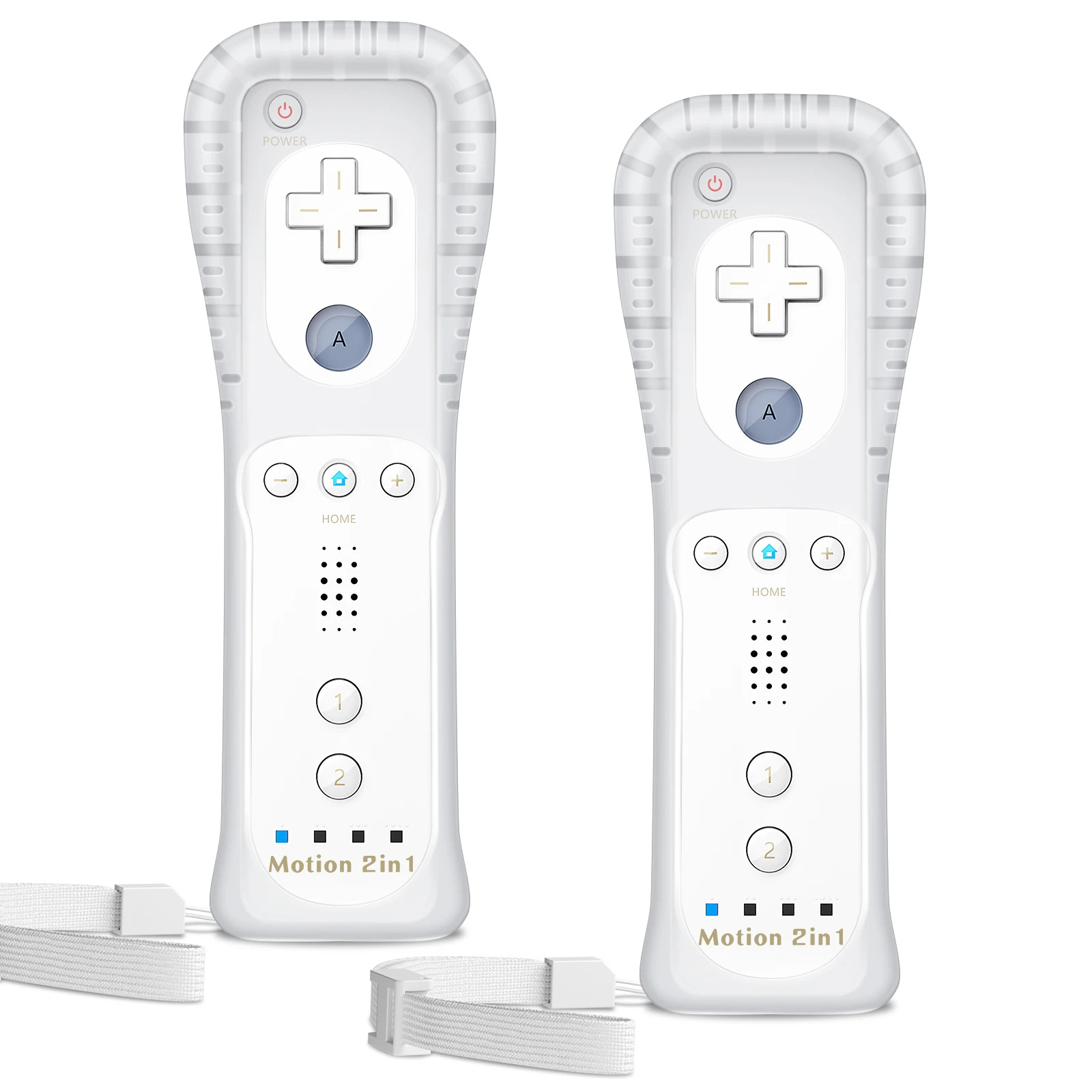 Controller für Nintendo Wii Konsole, kompatibel mit Nintendo Wii/Wii U/Wii Mini, 2-in-1 Motion Plus Gamepad-Zubehör Image