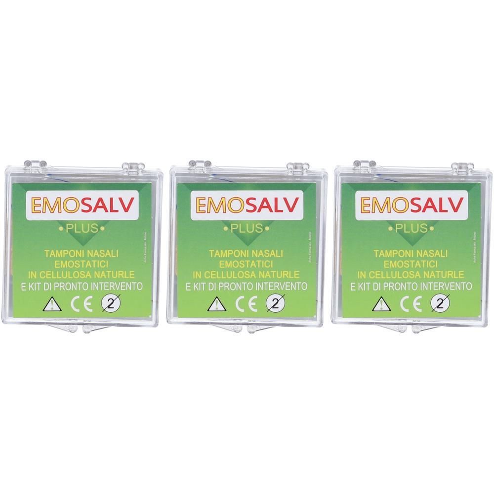 Kit Tampone Naso Emosalv Plus 3x1 St