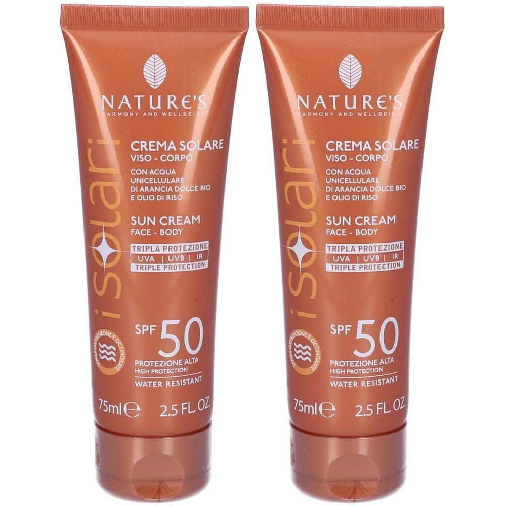 Nature'S I Solari Crema Viso Corpo Spf 50 75 Ml Edizione Limitata Trav